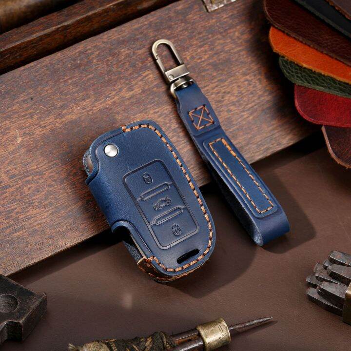 leather-car-key-case-cover-fob-keychain-accessories-for-skoda-octavia-volkswagen-golf-7-mk7-ibiza-leon-altea-keyring-holder-bag