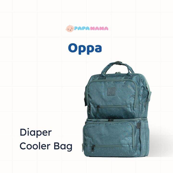 Papamama Oppa Cooler Diaper Bag WaterProof Material Bag 3003