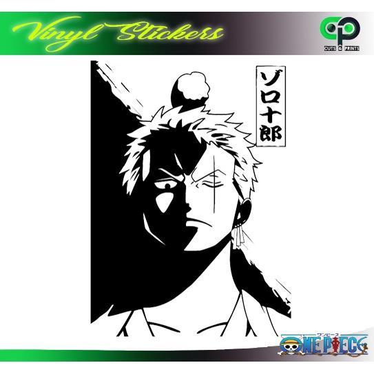 Zoro 001 One Piece Vinyl Sticker (For Laptop Motorcycle Car Etc