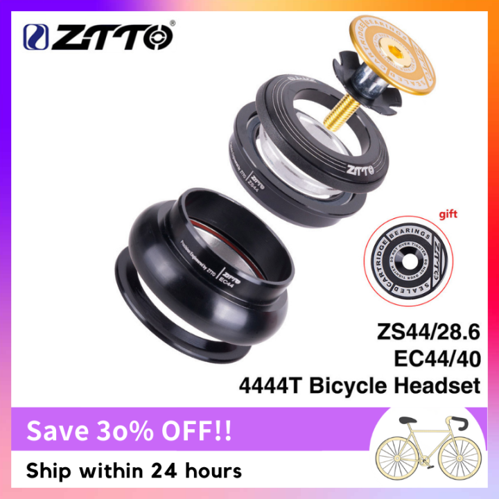 ZTTO 4444T Bicycle Headset MTB 44mm ZS44 EC44 CNC 1 1/8"-1 1/2 ...