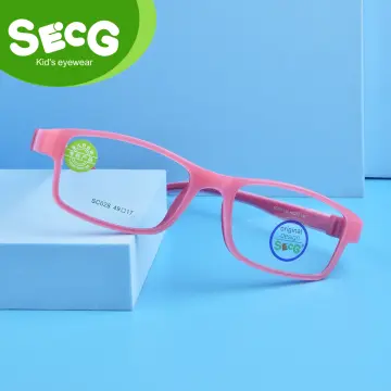 SECG Optical Children Glasses Frame TR90 Silicone Glasses Children Flexible  Protective Kids Glasses Diopter Eyeglasses Rubber