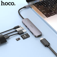 jianzhifen Hoco USB C HUB ประเภท C ถึง USB 3.0 2.0อะแดปเตอร์ PD60W Dock สำหรับ MacBook อุปกรณ์เสริมแบบโปร HDMI USB-C Splitter 4K 30HZ HDTV