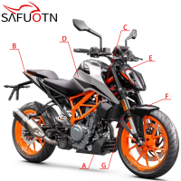 LSR สำหรับ Duke 390แฟริ่งแผงควบคุมชุดป้องกันสำหรับ KTM Duke390 2017-2022 2021 2020อุปกรณ์เสริมรถจักรยานยนต์ S23