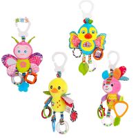 Newborns Baby Rattle Mobiles Toys Pram Bed Stroller Hanging Toys Stuffed Soft Plush Animal Doll Toys Appease Teether Kids Gift