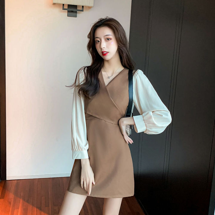 dress-fashionเเขนยาวพร้อมส่ง-เดรสสวยๆผ้านิ่มๆถูกๆรีบเลยจ้า-ชุดเดรสสั้นใส่ไปเที่ยว-ใส่ถ่ายรูปสวยๆ