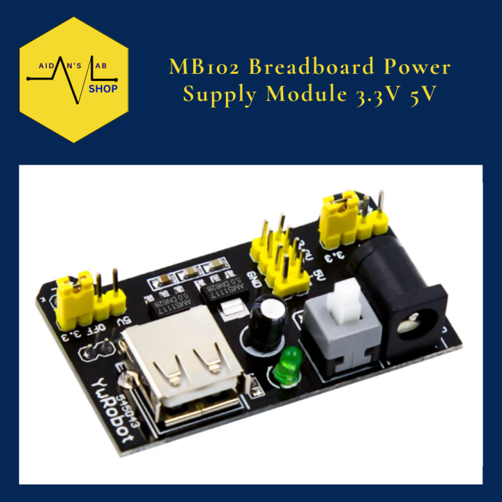 MB102 Breadboard Power Supply Module 3.3V 5V Aidans Lab Lazada PH