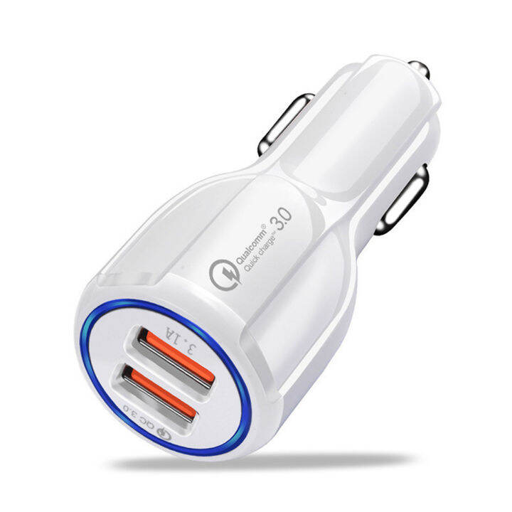 universal-อลูมิเนียมอัลลอยด์-qc3-0-dual-usb-ที่ชาร์จแบตในรถชาร์จเร็วประสิทธิภาพ-shunt-ในตัวจัดการชิปรถชาร์จ