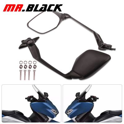 “：{}” Motorcycle Mirrors Side Mirror For Yamaha TMAX 530 Rearview Mirror T-MAX 530 TMAX530 View Side Mirror 2012-2018 Carbon Fiber
