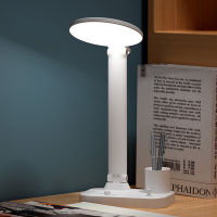ป้องกันดวงตา LED โคมไฟตั้งโต๊ะ Dimming การเรียนรู้พับ USB ชาร์จโคมไฟตั้งโต๊ะสำหรับข้างเตียงหอพัก