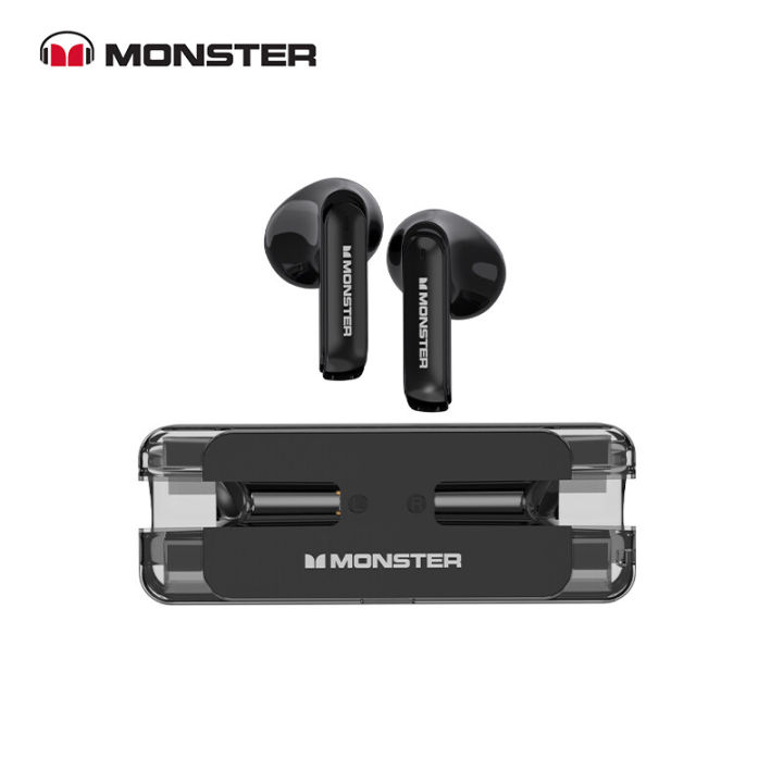 monster-original-xkt08หูฟังสำหรับเล่นเกม-ture-หูฟังไร้สายบลูทูธ5-3-latency-ต่ำลดเสียงรบกวนหูฟังชุดหูฟัง-new