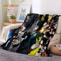 My Hero Academia Pattern Blanket Throw Blanket Gift Coca-Cola Flannel Blanket Warm Plush Throw for Bed Sofa Couch