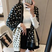 Stripes Printed Elegant Scarves Cashmere Scarf Two-colors 2023 New Womens Long Scarf Luxury Fashion Double-sided Soft Autumn Winter Jacquard New Thick Multi-functional Warm Shawl 1