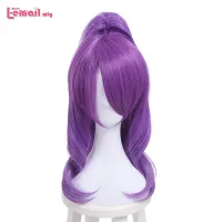 L-email wig New Game LOL Cosplay Wigs Janna Ezreal Ashe Katarina Jinx Lux Wigs Synthetic Hair Perucas Men Women Cosplay Wig Wig  Hair Extensions Pads