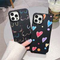 พร้อมส่ง 【Funny Portrait Sketch Love】เคสโทรศัพท์มือถือ ซิลิโคนนิ่ม กันกระแทก ลายศิลปะหัวใจ คุณภาพสูง สําหรับ iPhone 13 MAX 12 XR X XS 7 8