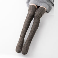 Mohair Socks Long Knitted Wool Over-the-knee Pile Womens