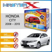 ผ้าคลุมรถ HONDA CITY 2008-2013 ตรงรุ่น กล่อง MASTER-X ผ้า HI-PVC อย่างดีหนาพิเศษ ป้องกันแดด ป้องกันฝน ป้องกันฝุ่น