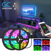 ไฟแต่งห้อง ไฟเส้น ไฟกระพริบเปลี่ยนสีได้ USB 5050 led rgb ควบคุมด้วยรีโมต สำหรับตกแต่งบ้าน ตกแต่งห้อ ต่อโทรศัพท์ได้ พร้อมรีโมท สีสันสดใส