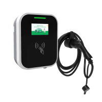 Bluetooth/WIFI  Wall Charger 32A 22KW TYPE2 ที่ชาร์จรถไฟฟ้า Wallmounted สถานีชาร์จ APP EV Charger Type 2 ปลั๊กไฟฟ้าสถานีชาร์จรถยนต์ สำหรับ BYD ATTO 3 VOLVO HAVAL MG