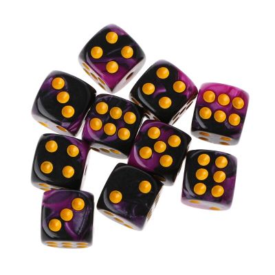 ；。‘【； New 20Pcs 12Mm Round Corner Mixed Color Counting Dice 6 Sided Board Game Digital Dices Set Games Accessories
