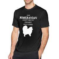 Lizheng Pomeranian Present Pomeranian Proudly Idea เสื้อยืดลําลองเนื้อผ้าฝ้ายสําหรับผู้ชาย KE20  FPL6