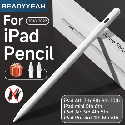 สำหรับปากกาสไตลัสแบบปฏิเสธฝ่ามือสำหรับอุปกรณ์เสริมสำหรับ Ipad 2021 2019 2018 Air 5 Mini Pro ดินสอ Ipad ปากกาแบบสัมผัสสำหรับสี