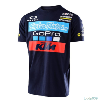 New！2023！Ktm GOPRO Quick Drying Polyester T-shirt Navy Blue White Black Mens Motorcycle Riding High quality products （Freeprinting of names）