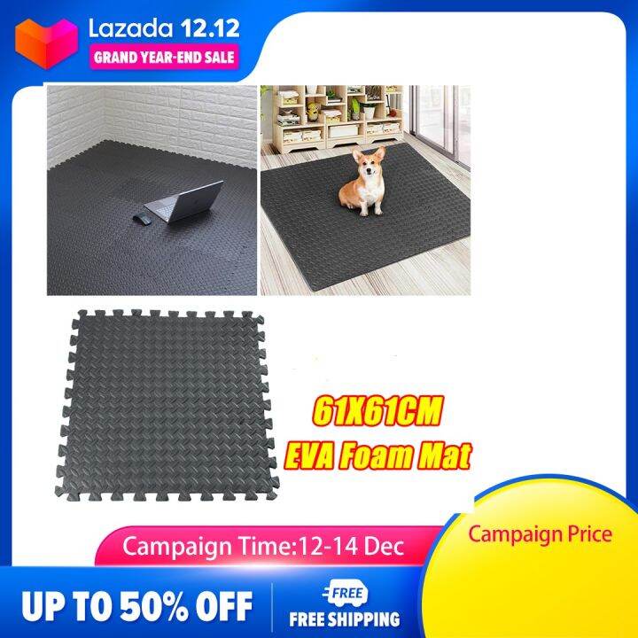 15mm Thickness 12 PCS Fitness Mat E VA Foam Gym Mat Floor Interlocking