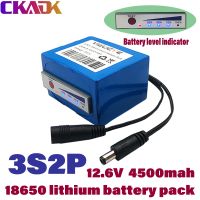 2022 11.1V/12.6V 18650 Lithium Batterij 3s2p 12V 4500Mah Vis Detector Onderwater Vissen Camera indicator Draagbare Bron