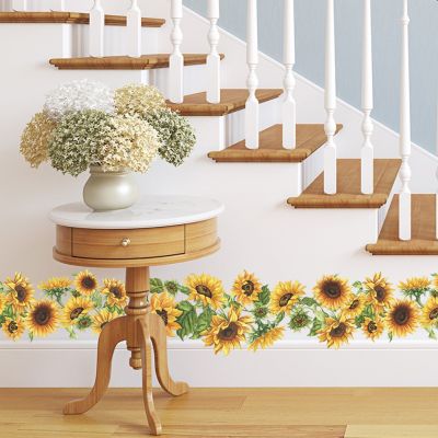 Sunflower Stickers Bedroom Living Room Wall Stickers Decal Mural Home Decoration Wall Sticker