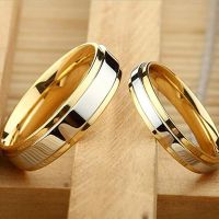 Luxury Design Couple Rings Engagement Wedding Exquisite Valentines Day Gifts