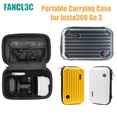 กระเป๋าเก็บของขนาดเล็กสำหรับ Insta360 Go 3 Action Camera กระเป๋าพกพาแบบพกพา Hangbag กระเป๋าสะพาย Hard Shell Storage Box