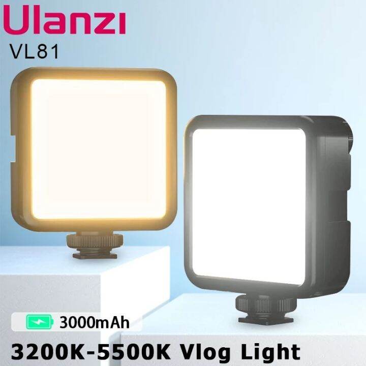 ULANZI VIJIM VL81 LED Video Light with 3000mAh Built In Rechargeable Battery for Phone / Camera