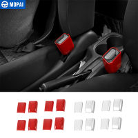 MOPAI Interior Mouldings ABS Car Safety Belt Socket Decoration Cover Sticker for Suzuki jimny 2010-2015 Accessories