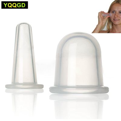 【CC】●  2Pcs Anti-Cellulite Cup   Facial Cupping Set – Massage for Face and Silicone Cups