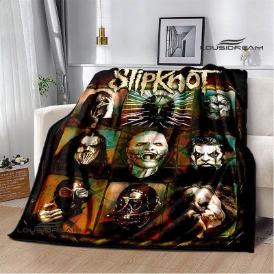 （in stock）S-SLIPKNOT Band printed warm baby blanket beautiful Flannel blanket soft comfortable family travel birthday gift blanket（Can send pictures for customization）