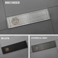 【cw】hotx Matt Floor Drain SUS304 Side Outlet Shower Drainage Linear Waste for Kithchen