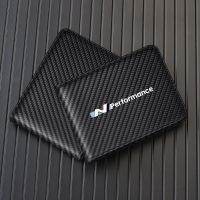 Carbon Fiber Wallet Male Card Credit Card Holder for N Performance I30N Accent Veloster Auto Accessories