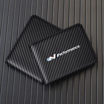 Carbon Fiber Wallet Male Card Credit Card Holder for N Performance I30N Accent Veloster Auto Accessories