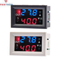 PANTHON รีเลย์ควบคุมอุณหภูมิ W2401-O NTC 3950โพรบกันน้ำ DC12V เอาท์พุตจอแสดงผลสีน้ำเงินและสีแดง