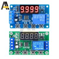 【CW】 5V 12V 24V Digital Delay 1 Way Relay Cycle 4 keys bits Circuit Board Timing Module