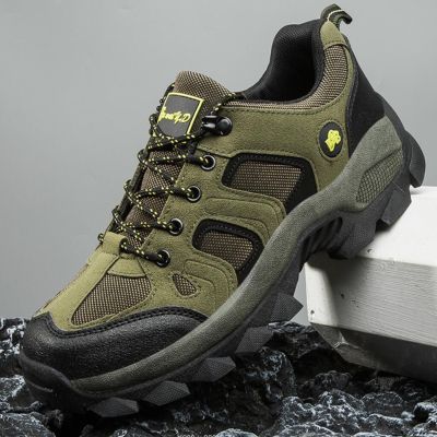 2023 Men Hiking Shoes Large size 39-47 Sneakers Lace Up Autumn Winter Boys Outdoors Walking Wear-resistant Adult Climbing Footwe