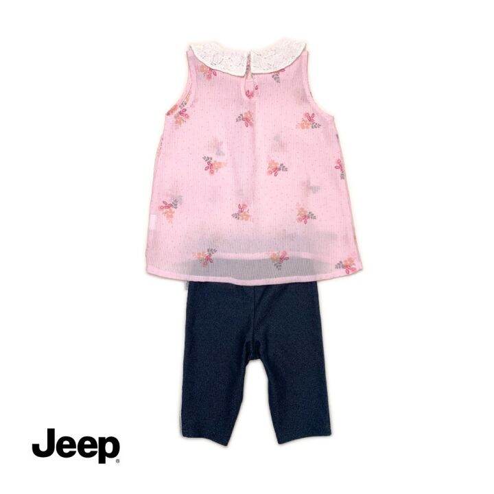 jeep-baby-girl-2-in-1-เสื้อแขนสั้น-และชุดขายาว-สําหรับเด็กผู้หญิง-771242-776154-br