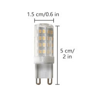 10ชิ้น G9หลอดไฟ LED AC110V-220V 5วัตต์เซรามิก SMD 2835ด้วยขาข้าวโพดหลอดไฟอบอุ่นเย็นสีขาวสปอตไลโคมระย้าแทนที่ฮาโลเจนแสง