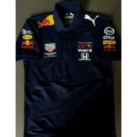 Super Premium: F1 2022 Red Bull Aston Martin Honda Racing Team Mens Big Size Short Sleeve Graphic Polo Collar Shirt