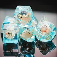 7ชิ้น/เซ็ตสัตว์สำหรับลูกเต๋า DND D &amp; D ชุดลูกเต๋า D6 D8 D10 D % D12 D20 Polyhedral เกมชุดลูกเต๋าสำหรับตารางเกม MTG RPG