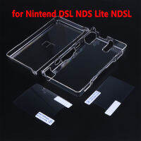 สำหรับ Nintendo DSL NDS Lite NDSL C Rystal C Lear ฮาร์ดผิวที่ครอบคลุมกรณีคอนโซลคุ้มครองที่สมบูรณ์พลาสติกเกมอุปกรณ์เสริมกรณีปก