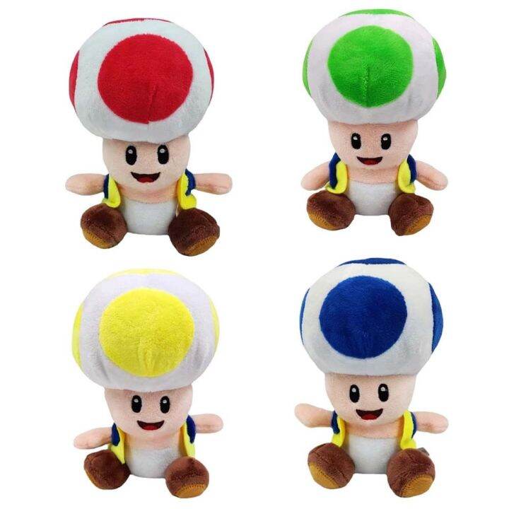 หมอนตุ๊กตานุ่มสำหรับเด็กฟิกเกอร์15-25ซม-อะนิเมะ-super-mario-bros-luigi-เกมตุ๊กตาผ้ากำมะหยี่ของเล่นของขวัญวันเกิดตกแต่ง