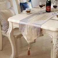 Europe striped table runner coffee table shoe cabinet cloth hotel model room bed runner decoration Runners for Wedding