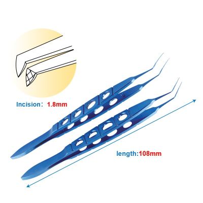 Titanium Alloy Capsulorhexis Forceps Eye Forceps Tweezers Ophthalmic Instrument