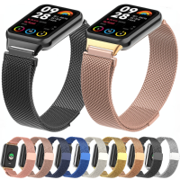 Milanese Loop Strap for Xiaomi Mi Band 8 Pro Strap Magnetic Replaceable Wristband for Mi Band 8 Pro Stainless steel Bracelet